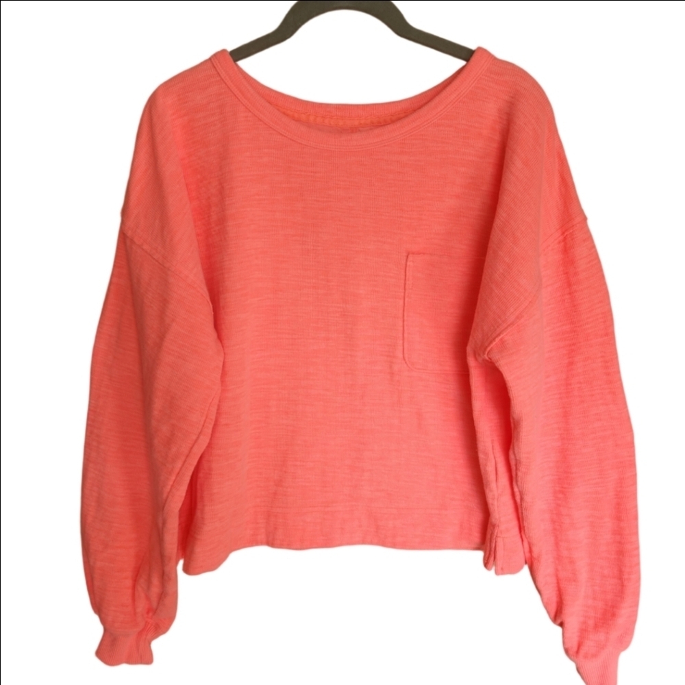 AERIE ENDLESS SUMMER OVERSIZED CREW SWEATSHIRT SIZE SMALL EUC - Picture 5 of 5